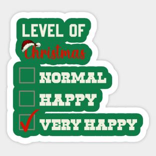 Level of Christmas Sticker